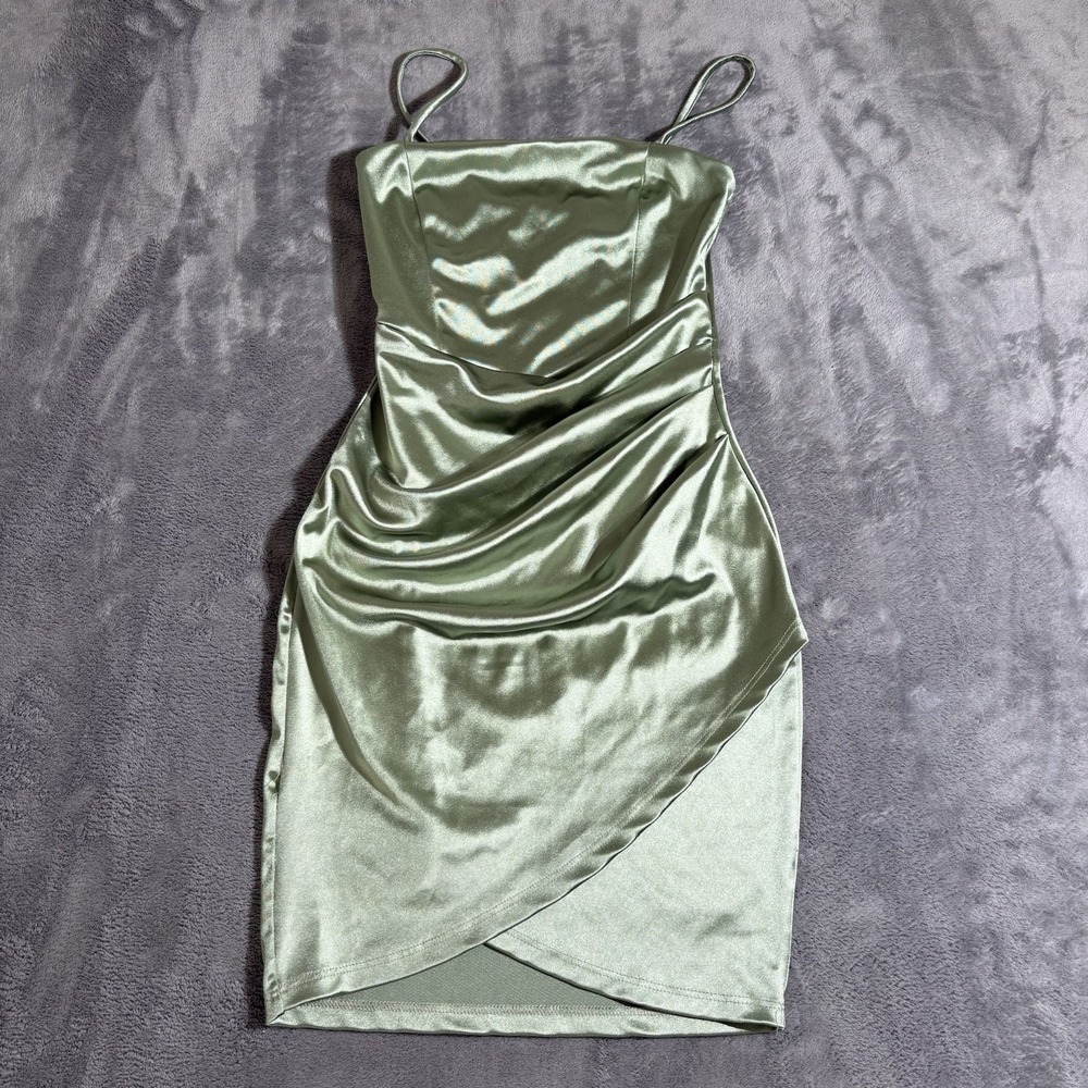 Windsor Sage Green Slip Bodycon Mini Dress Size Small Formal